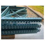 Teardrop Pallet Racking Sections - Uprights, Cross Beams and Wire Grates
