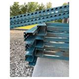 Teardrop Pallet Racking Sections - Uprights, Cross Beams and Wire Grates
