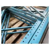 Teardrop Pallet Racking Sections - Uprights, Cross Beams and Wire Grates