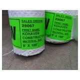 (6) NEW Rolls of Kohaven Construction House Wrap, 9 ft. x 100 ft.