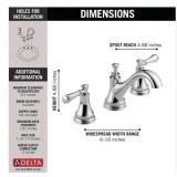 Brand New Delta Silverton 8 in. Widespread 2-Handle Bathroom Faucet in Chrome