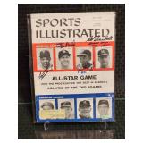 Vintage Sports Illustrated July 7, 1958 Autographed by "Willie Mays", "Ernie Banks", "Del Crandall", and "Stan Musial" with COA