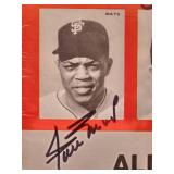 Vintage Sports Illustrated July 7, 1958 Autographed by "Willie Mays", "Ernie Banks", "Del Crandall", and "Stan Musial" with COA