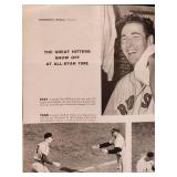 Vintage Sports Illustrated July 7, 1958 Autographed by "Willie Mays", "Ernie Banks", "Del Crandall", and "Stan Musial" with COA