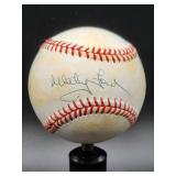 New York Yankee HOFer "Whitey Ford" Autographed Baseball with COA