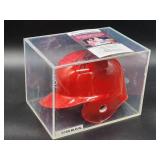 Boston Red Sox HOFer Great "Stan Musial" Autographed Baseball Mini Helmet with COA