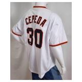 San Francisco Giants HOFer Great "Orlando Cepeda" Autographed Baseball Jersey with COA