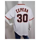 San Francisco Giants HOFer Great "Orlando Cepeda" Autographed Baseball Jersey with COA