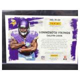 Authentic 2017 Panini Instant Former Minnesota Vikings "Dalvin Cook" Autographed Jumbo RC Card with Hand Print