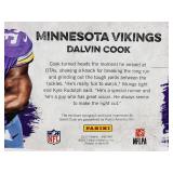 Authentic 2017 Panini Instant Former Minnesota Vikings "Dalvin Cook" Autographed Jumbo RC Card with Hand Print
