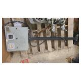 Heavy duty machinery with readout stand