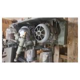 Heavy duty machinery with readout stand