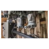 Heavy duty machinery with readout stand