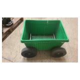 Gardening rolling cart on thick wheels BR