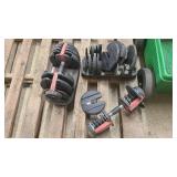 2x Adjustable weight sets