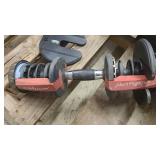 2x Adjustable weight sets