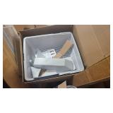 Bin of Textiles and Lightbulbs BR