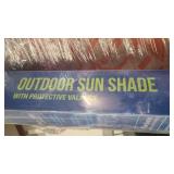8x8 Outdoor sun shade new in case BR