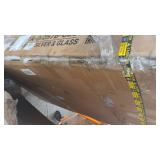 Glass top computer desk with Keyboard Tray