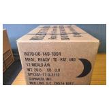 MRE Meals Ready to Eat new in case! Menu A