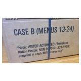 MRE Meals Ready to Eat new in case! Menu B