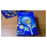 2 - boxes of Delight 48 count French Vanilla creamer