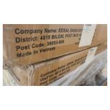 48x24x72 5-shelve steel shelving in black