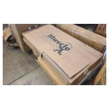 48x24x72 5-shelve steel shelving in black