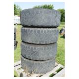 Set of 4 RidgeGrappler tires 37x12.5xR22 with rims