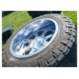 Set of 4 RidgeGrappler tires 37x12.5xR22 with rims