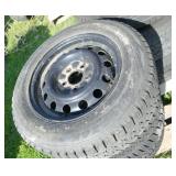 Set of 4 Bridgestone Blizzak 195/65R15 tires and rims