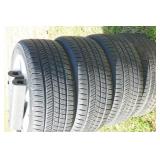 Set of 4 New Yokohama tires and rims 225/50/R17