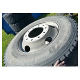 3 BOTO 11R22.5 truck tires and rims for recap