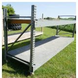 Storage rack on wheels 45 inches wide x 12 ft long