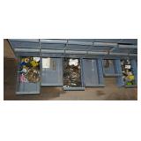 Parts cabinet with contents