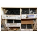 6 Parts boxes full of Hex Cap Screws, wood and drywall screws
