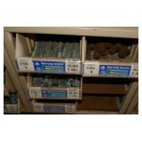 6 Parts boxes full of Wood and hex cap screws