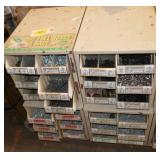 4 Parts boxes full of Wood and sheet metal screws