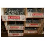 4 Parts boxes full of Wood and sheet metal screws