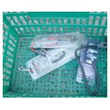 Multiple Packages of wheel lock nuts and battery cables