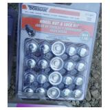 Two 20pc wheel nut and lock kits and one 4pc M14-1.50