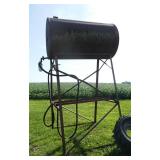 Gravity fuel tank on stand