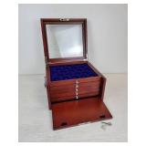 Beautiful Franklin Mint Kennedy US Half Dollar Case (Empty) - Holds from 1964 to 2014