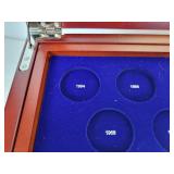 Beautiful Franklin Mint Kennedy US Half Dollar Case (Empty) - Holds from 1964 to 2014
