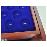 Beautiful Franklin Mint Kennedy US Half Dollar Case (Empty) - Holds from 1964 to 2014