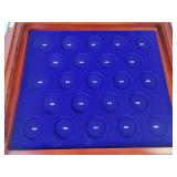 Beautiful Franklin Mint Kennedy US Half Dollar Case (Empty) - Holds from 1964 to 2014