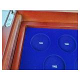 Beautiful Franklin Mint Kennedy US Half Dollar Case (Empty) - Holds from 1964 to 2014
