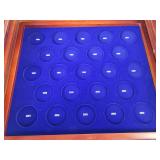Beautiful Franklin Mint Kennedy US Half Dollar Case (Empty) - Holds from 1964 to 2014