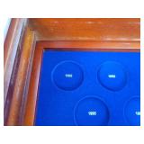 Beautiful Franklin Mint Kennedy US Half Dollar Case (Empty) - Holds from 1964 to 2014