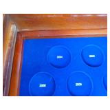 Beautiful Franklin Mint Kennedy US Half Dollar Case (Empty) - Holds from 1964 to 2014